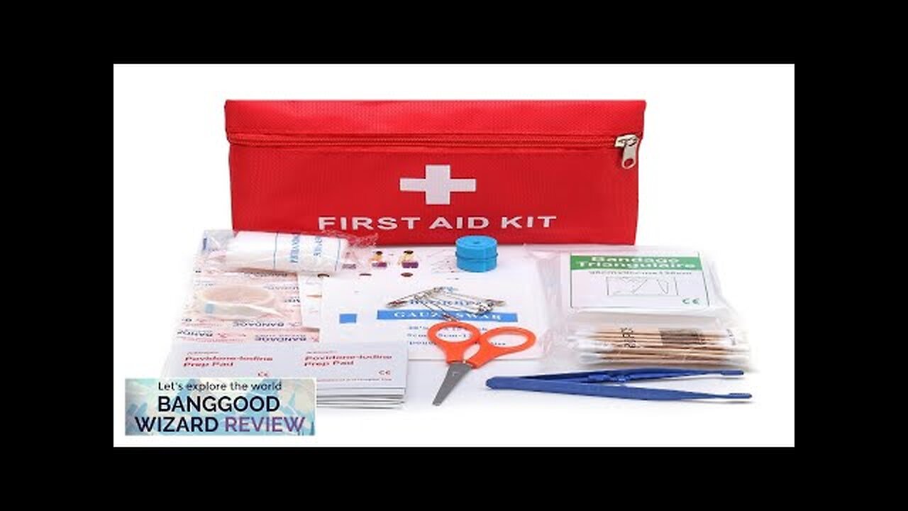 Emergency First Aid Kit 79 Piece Survival Supplies Bag for Car Travel Review