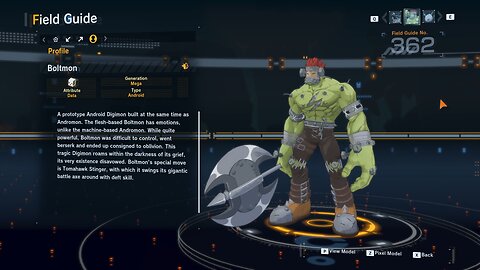boltmon all digivolution/de-digivolution/profile Digimon Story Time Stranger