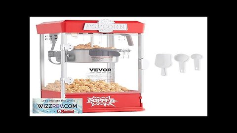 Popcorn Popper Machine Tabletop Popcorn Maker 480W 4 Oz Red Review