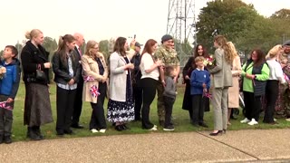 UK's Princess Kate makes first visit to air force base