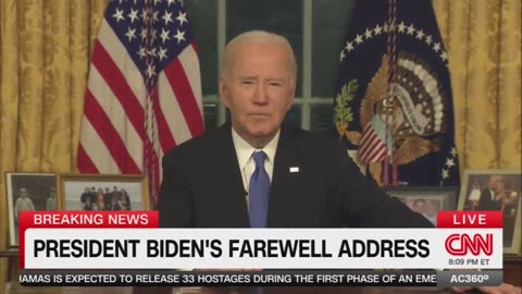 Biden Claims Depressing ‘Oligarchy’ Is America’s Future in Bizarre Farewell Address