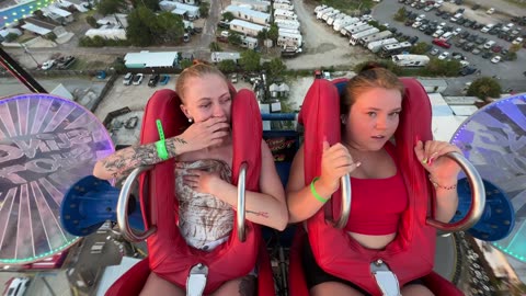 sling shot girl _ Quick slip on slingshot ride [1:03]