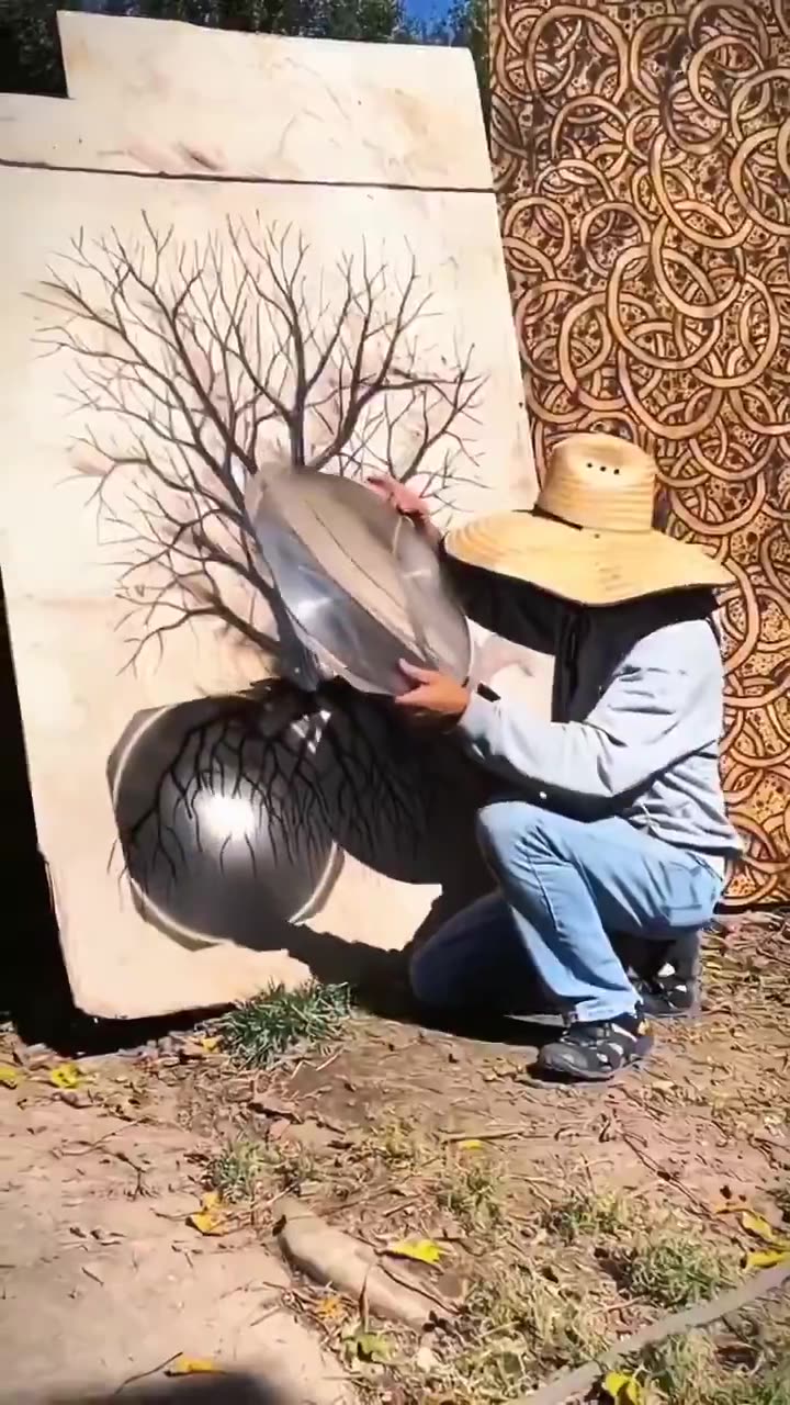 Melted Art. Imagine this on a much larger scale.