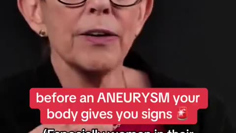 Before an ANEURYSM, your body gives you signs