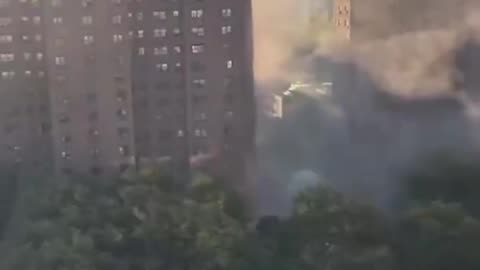 🚨🏢 Watch The Heart-Stopping Moment A High-Rise Building Partially Collapses In The Bronx! | FeedMyCu