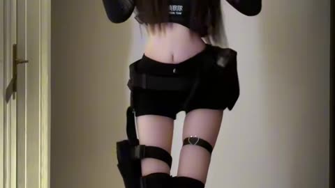 Gorgeous Black Short Top Lissome Romantic Dance | Daily Beauty EP 961