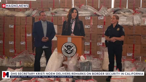 🇺🇸 DHS Secretary Kristi Noem Delivers Remarks on Border Security in San Diego, California [LIVE]