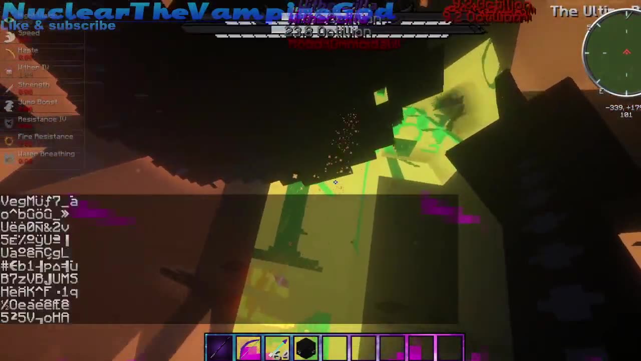 Minecraft mob battle nuclear vs witherzilla round 4