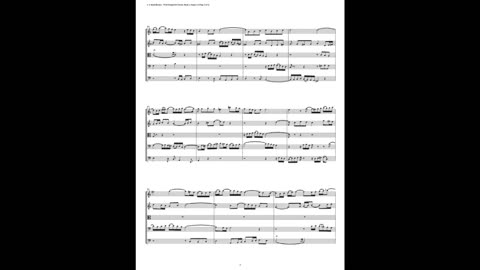 J.S. Bach - Well-Tempered Clavier: Part 1 - Fugue 23 (String Quintet)