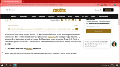 Tufão Matmo provoca evacuação de 300 mil pessoas na China.mp4