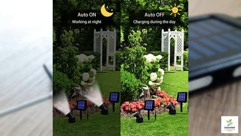 Solar Spot Lights Outdoor, 18 LED Waterproof Pond Light