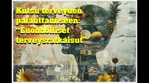 Kutsu terveyden palauttamiseen - luonnolliset terveysratkaisut
