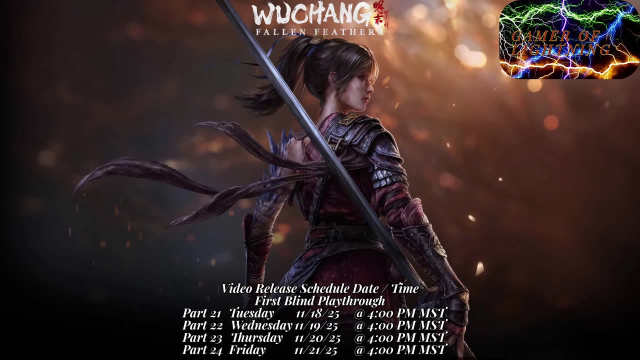 Weekly Video Schedule 11/17 - 11/21/25