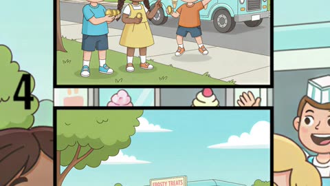 Happy Kids Enjoying Ice Cream 🍨😋