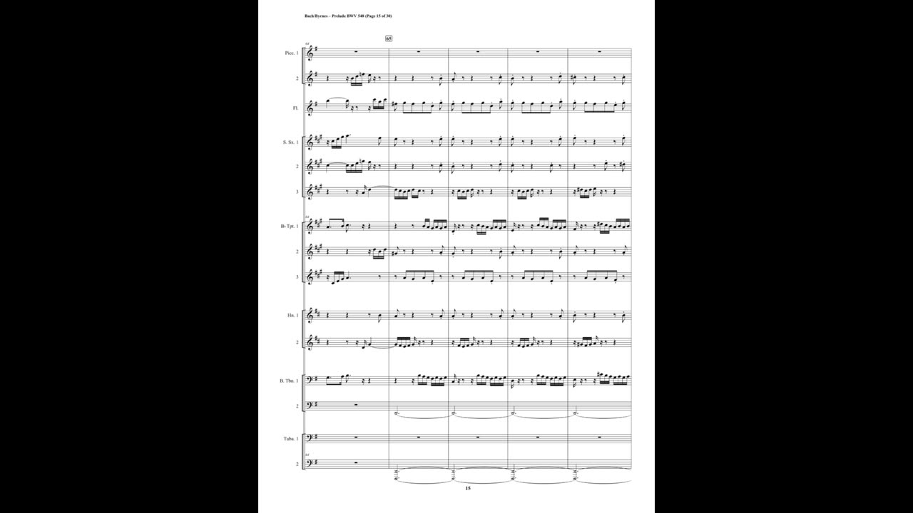 J.S. Bach – Prelude in E Minor (Wedge), BWV 548 (Metal Orchestra)