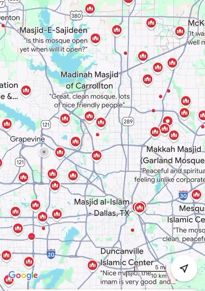 48 Mosques have opened in Texas recently