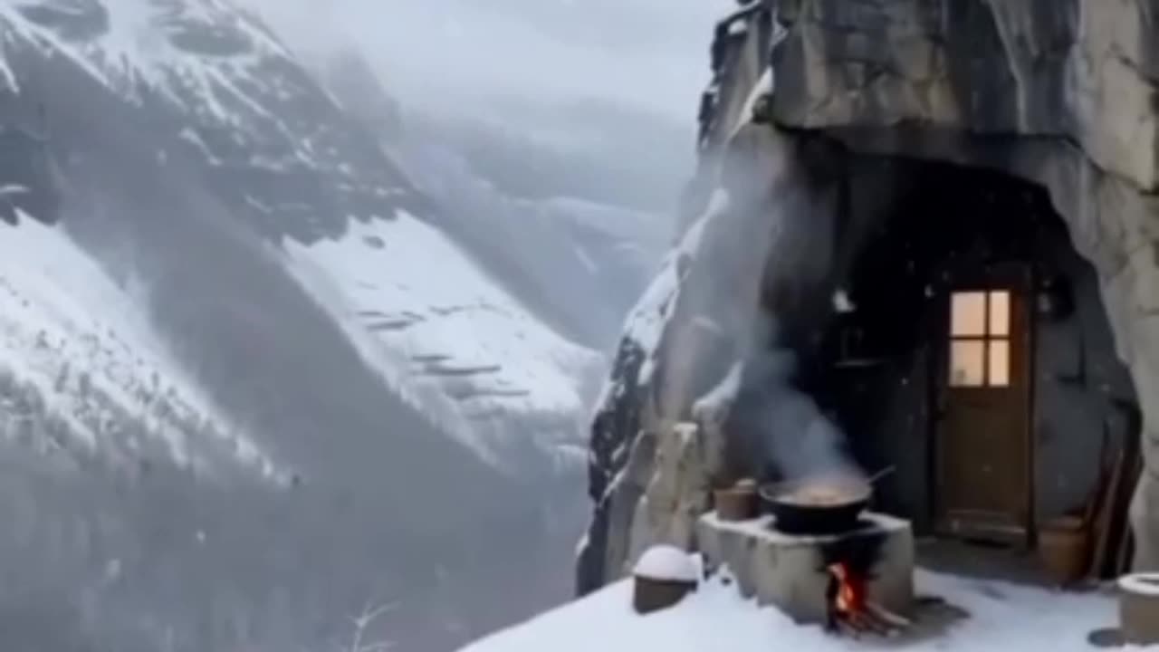 Winter cave resort...