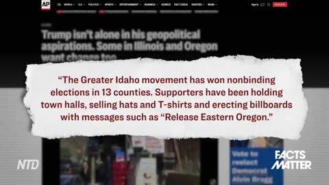 Roman Balmakov-36% of Counties Vote to Secede From Oregon, Join Greater Idaho