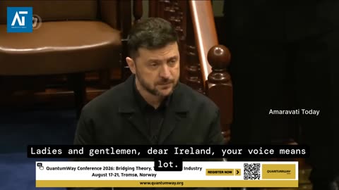 Zelensky Addresses Irish Parliament: Powerful Speech & Stronger Ties | Ukraine-Ireland | AT World