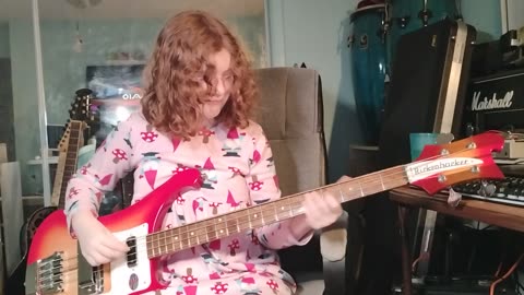Elected/Alice Cooper bass play along by Cara