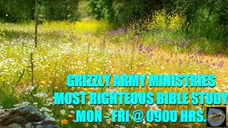GRIZZLY ARMY MINISTRIES WEEKLY BIBLE STUDIES NOW STREAMING LIVE