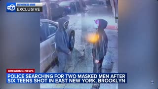 Video shows the two suspects being sought by the NYPD for the mass shooting in Brooklyn