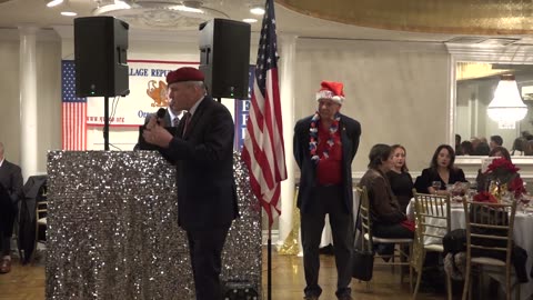 Curtis Sliwa Speaks at the QVRC Christmas/Chanukah Party