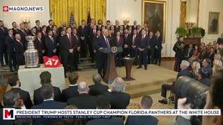 🇺🇸 President Trump hosts Stanley Cup Champions Florida Panthers at the White House [LIVE]