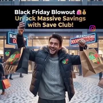 Black Friday DEALS are LIVE and Save Club makes them even BIGGER!