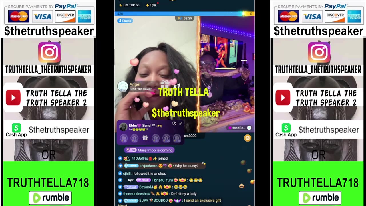 21BADBITCH SOLO LIVE & TEAM PK WITH DROSKI