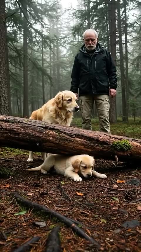 A Mother Golden Retriever Asked for Help—A Man Saved Her Pup