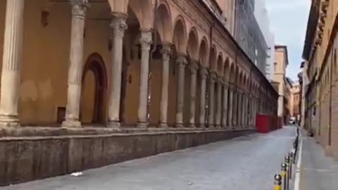 This was Bologna, Italy, today it has become a fucking Islamic caliphate. Islam is also eating