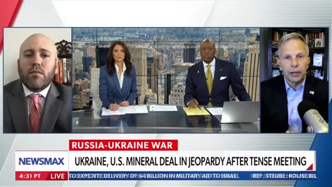 Tony Shaffer's interview on Newsmax where he says that Ukraine signed a minerals deal with Europe