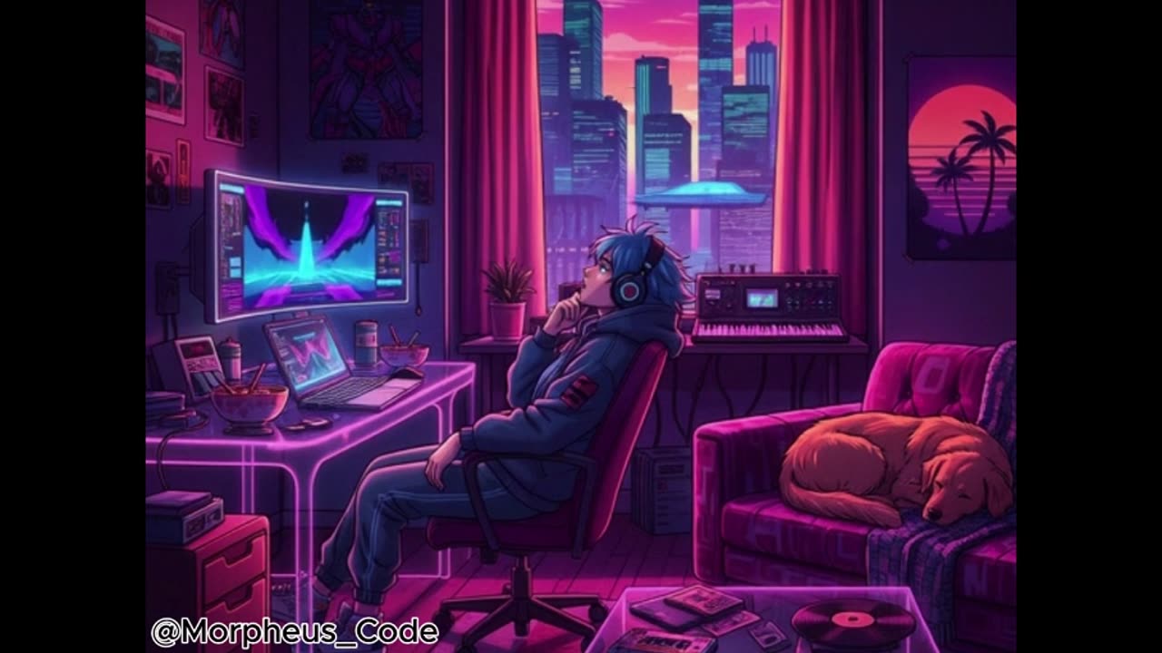 SynthWave Lo-Fi Music