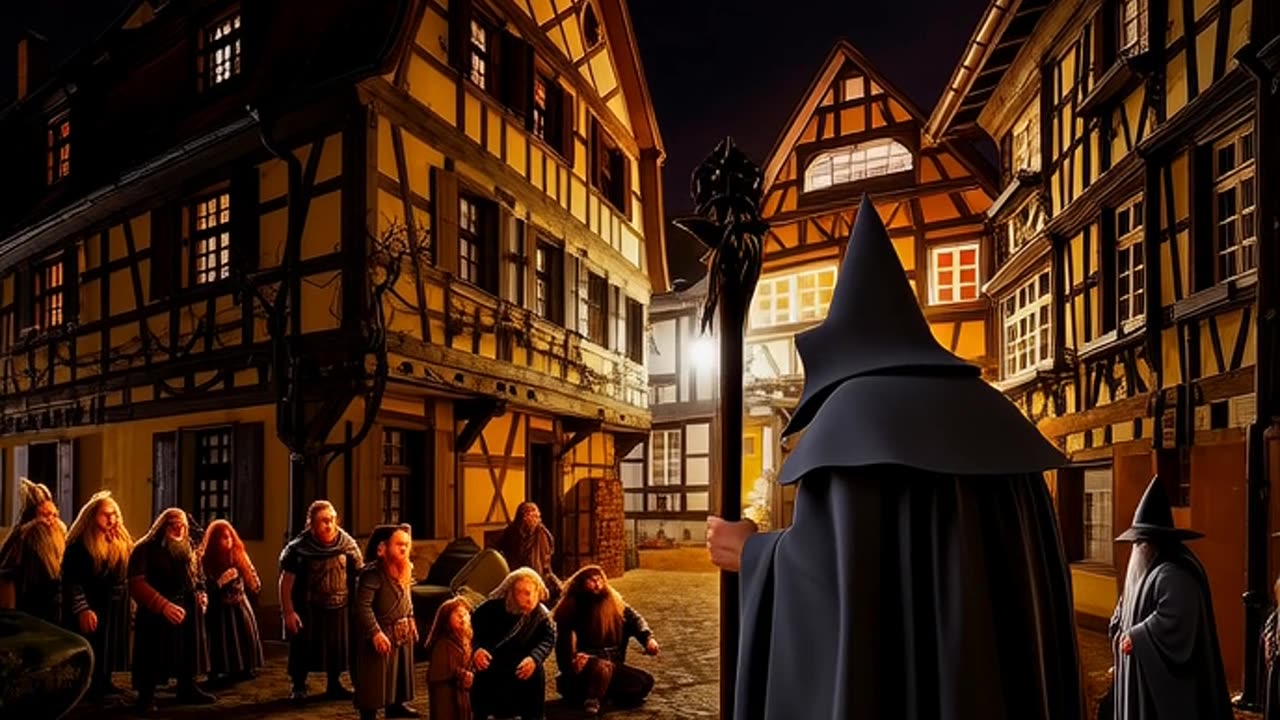 Gengenbach near Offenburg, Southwest Germany with dwarfes and wizards