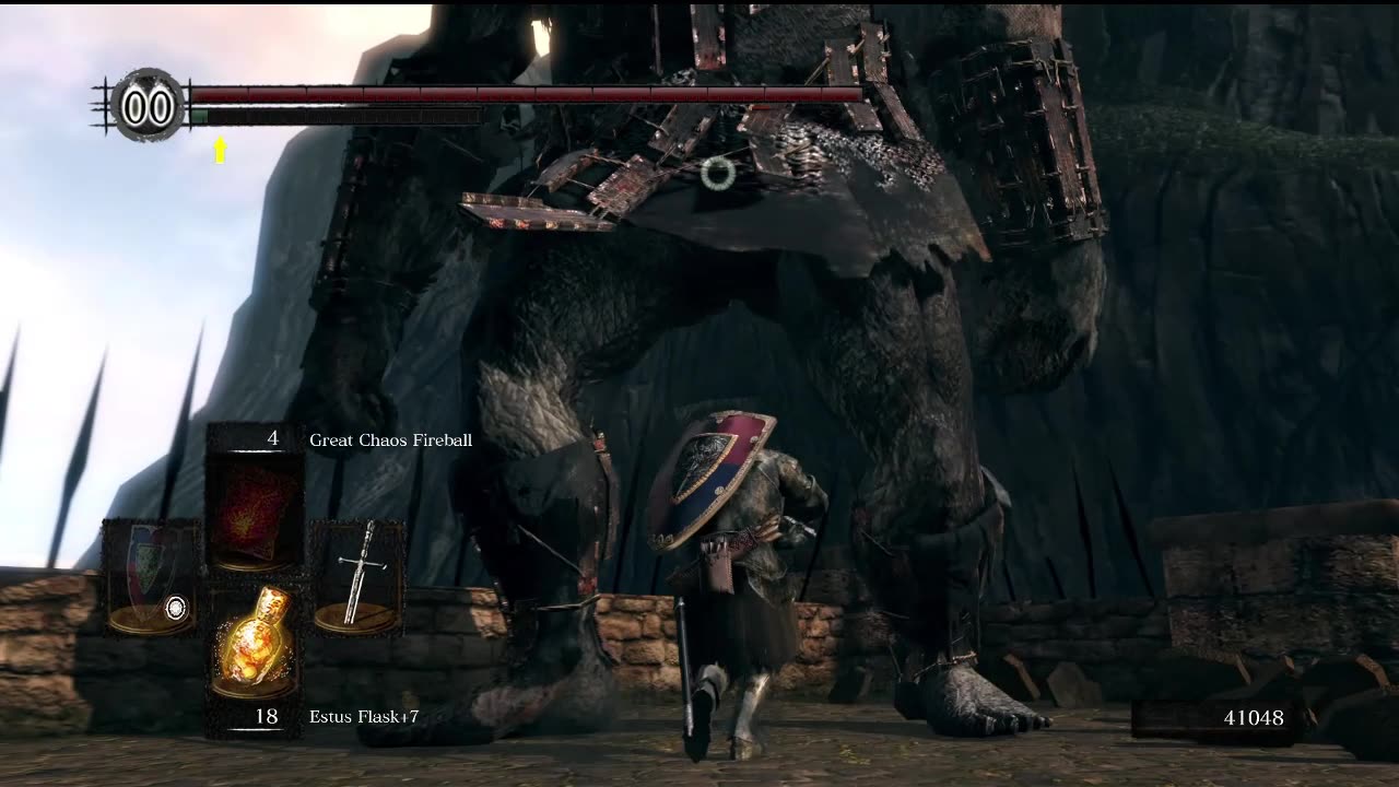 Dark Souls Remastered | Killing the Boulder Thrower in Sen's Fortress on NG+1