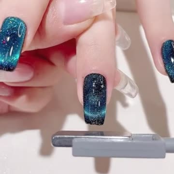 Dream cat's eye nail with design tutorial