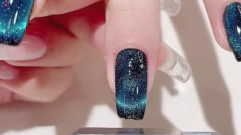 Dream cat's eye nail with design tutorial