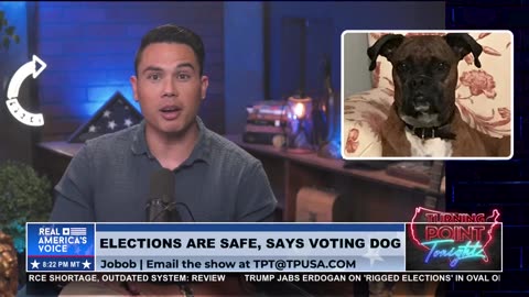 WHERE DID A CALIFORNIAN GET THE IDEA IT'S OK FOR HER DOG TO VOTE?