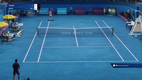 Matchpoint Tennis Championships Trickshot One-Handed Backhand From Behind