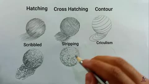 Different types of shading Techniques Basics for all Students 6 techniques of shading