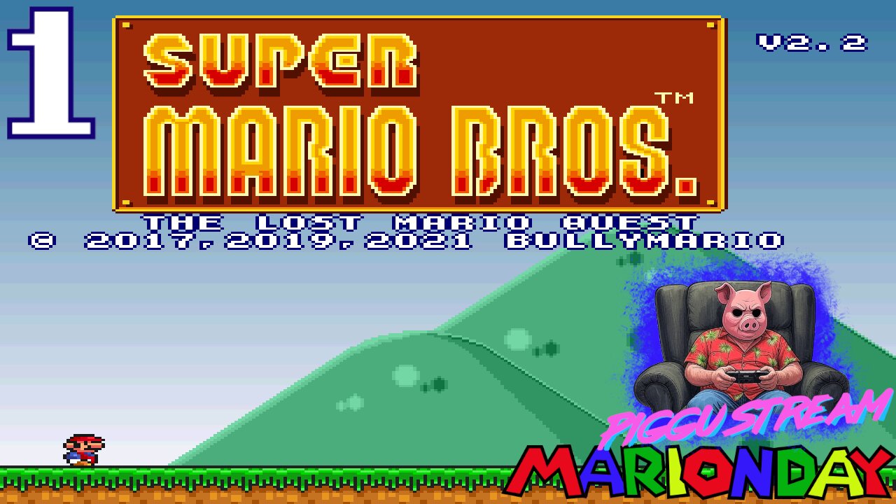 SMB: The Lost Mario Quest (PART 1) | Piggu Streams