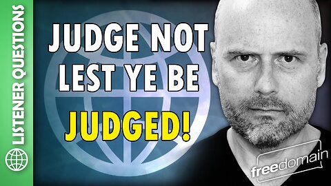 Judge Not Lest Ye Be Judged!