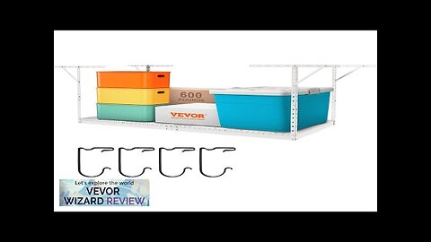 VEVOR Overhead Garage Storage Rack 4x8 Garage Ceiling Storage Racks Heavy Duty Review