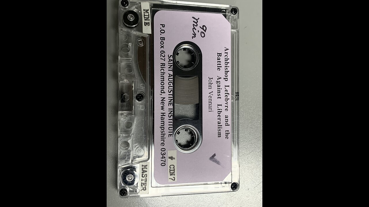 John Vennari "Arbp. Lefebvre and the Battle Against Liberalism," (pt. 2 of 2, St. Augustine)