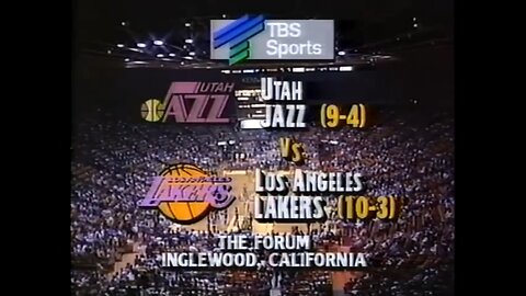 SPORTS - Utah Jazz at LA Lakers -12_02_1988