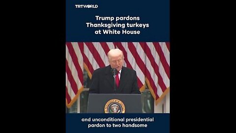 Turkeys Gobble & Waddle - "I was going to call them Chuck (Schumer) & Nancy (Pelosi)" - President Trump