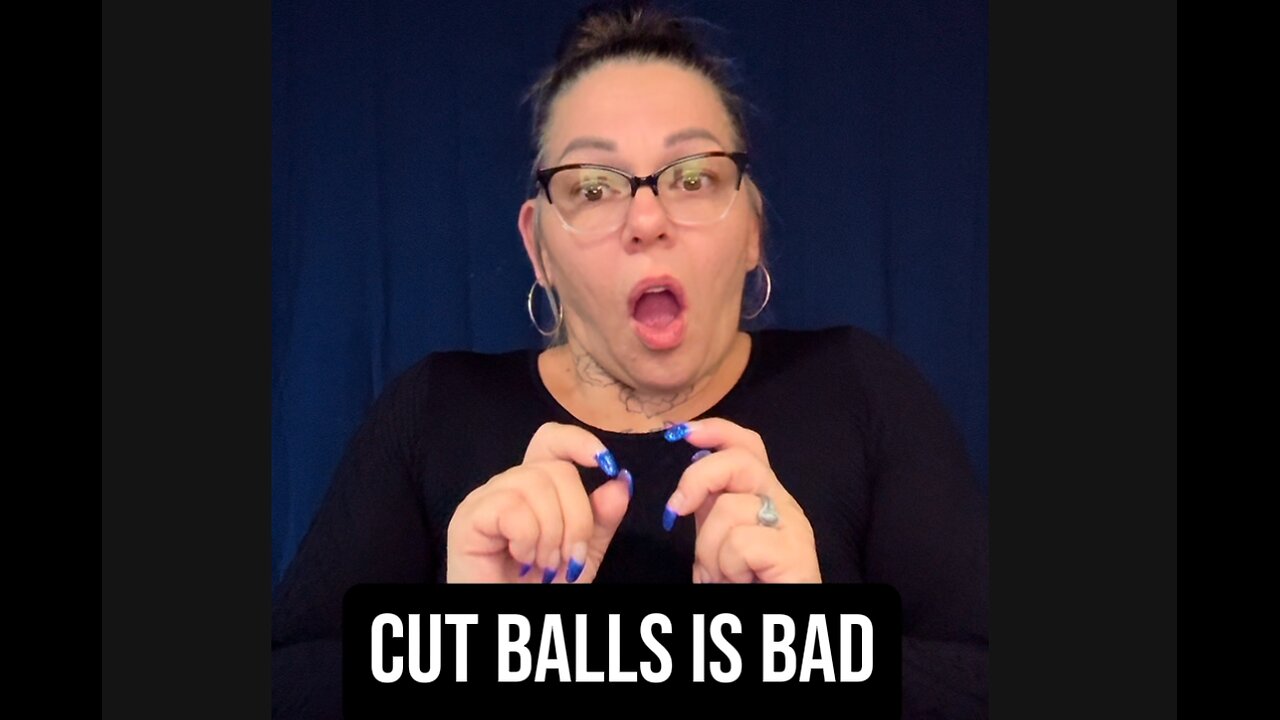 🚨 Cut Balls Is BAD 😱 #ASL #deaf #signlanguage