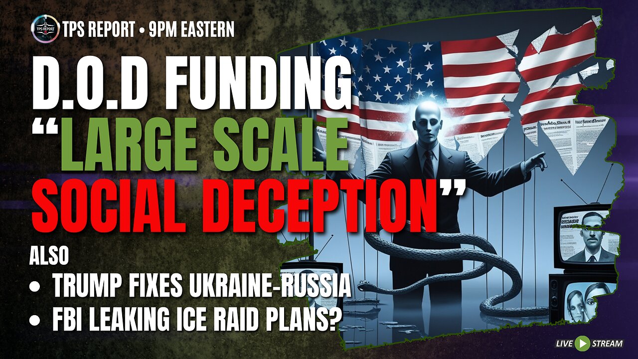 D.O.D "SOCIAL DECEPTION" CAMPAIGN VIA REUTERS? • TRUMP-UKRAINE-RUSSIA • 9pm ET