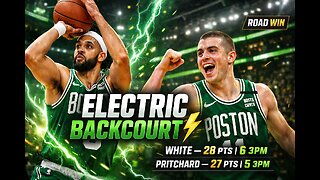 Boston's backcourt was ELECTRIC in their road win ☘️